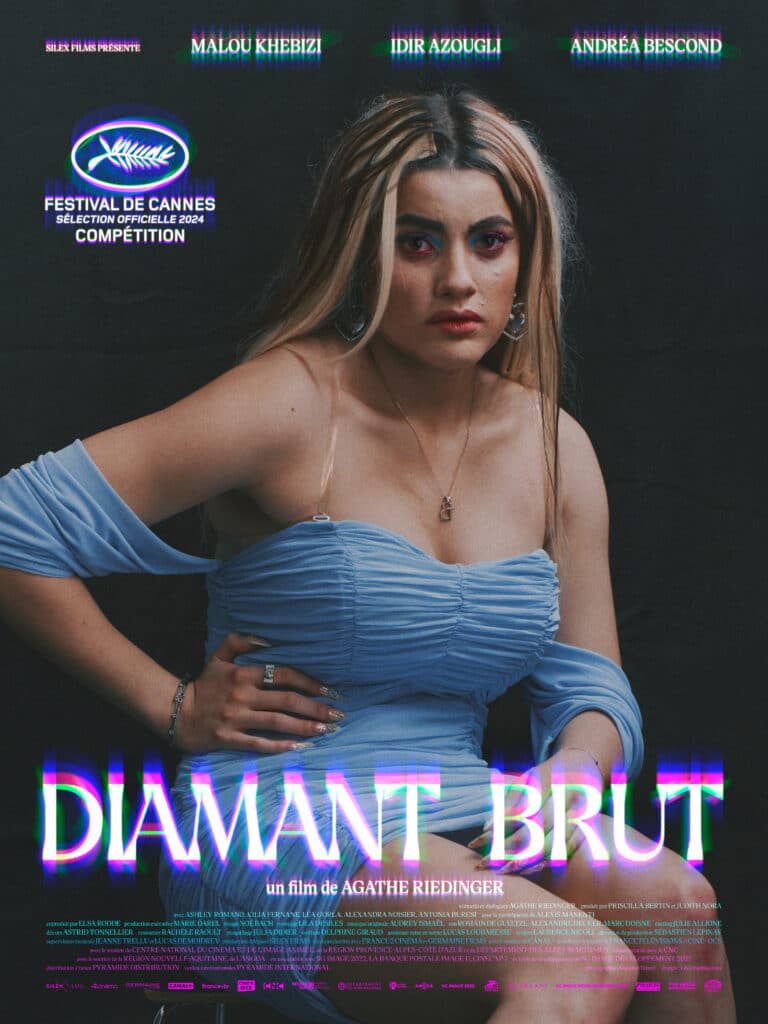 Diamant Brut affiche film féministe au cinéma en novembre 2024